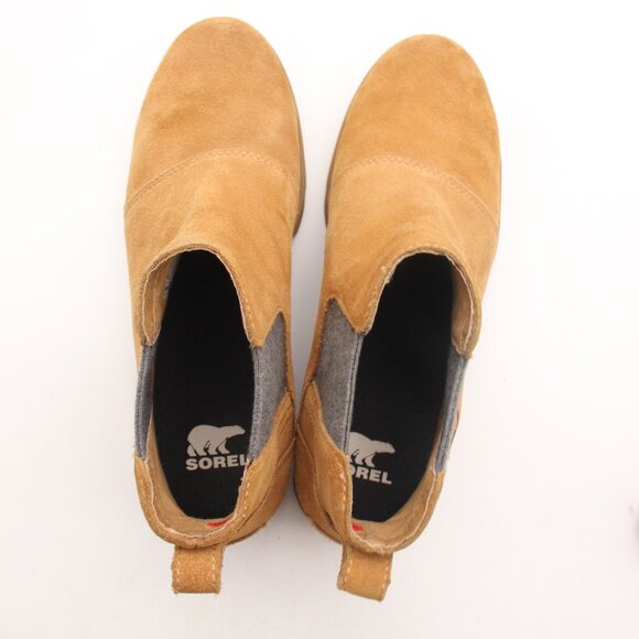 Sorel Emelie III Tawny Buff/Gum 2 Women's 8 Chelsea Waterproof Pull On Boots - Picture 9 of 11